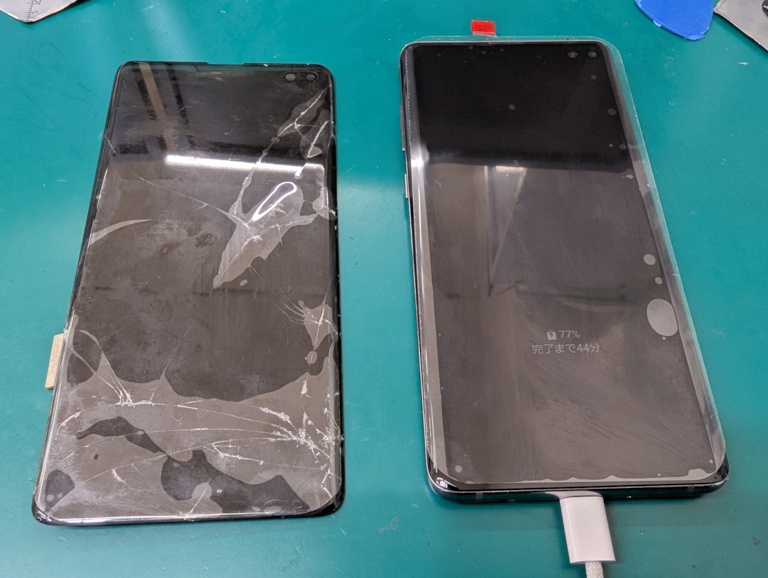 Galaxy S10 Plusの 液晶画面交換承っております！スマホ修理工房富山グリーンモール山室店